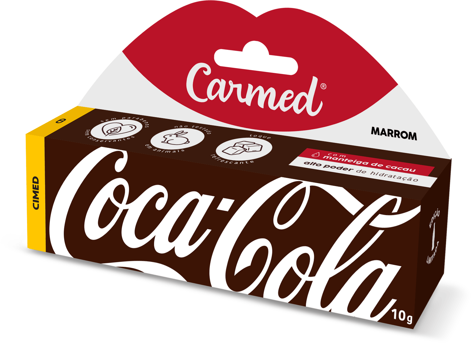 Hidratante Labial Carmed Coca-cola Marrom 10g